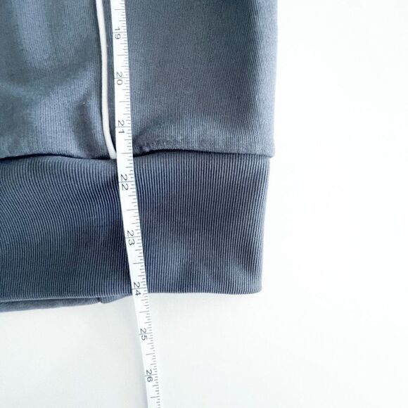 Djab Mens Bomber Jacket Turtleneck Full Zip Gray Medium - Picture 6 of 7